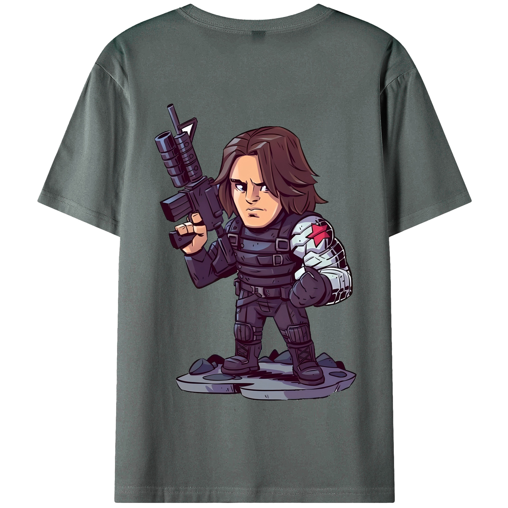（画像用） アベンジャーズ The Avengers 綿100％半袖Tシャツ（背面プリント）